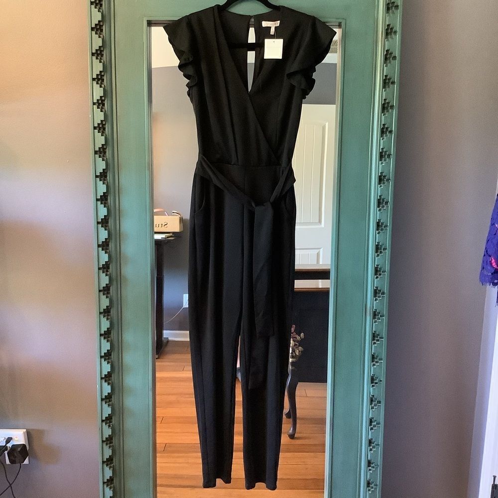 New! Harper Wren "Jessica" Black‎ Jumpsuit